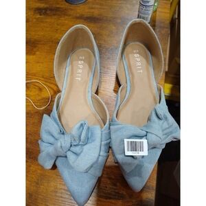 Esprit Women's Prisha Ballet Flat, Light Denim, 8.5